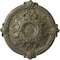 Ekena Millwork Hamilton Ceiling Medallion (Fits Canopies up to 3 3/4"), 17 3/8"OD x 1 3/4"P, Witch Hazel Crackle CM17HAWHC - alternate 1